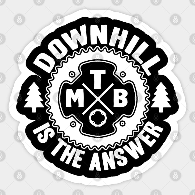 Downhill Biking Mountainbike MTB Biker Gift Bike Sticker by Kuehni